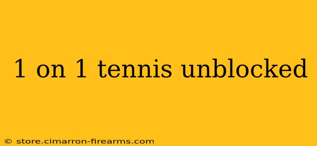 1 on 1 tennis unblocked