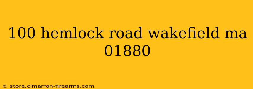 100 hemlock road wakefield ma 01880