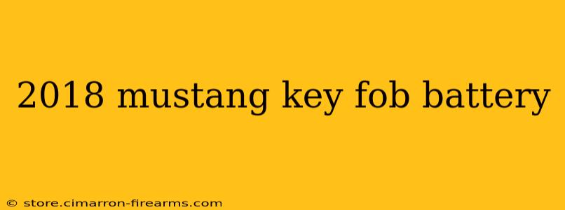 2018 mustang key fob battery