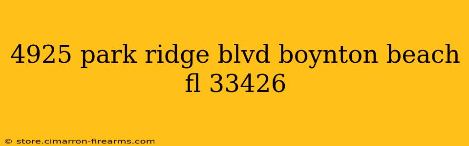 4925 park ridge blvd boynton beach fl 33426