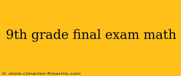 9th grade final exam math