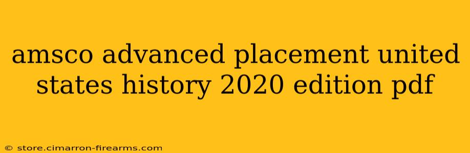 amsco advanced placement united states history 2020 edition pdf