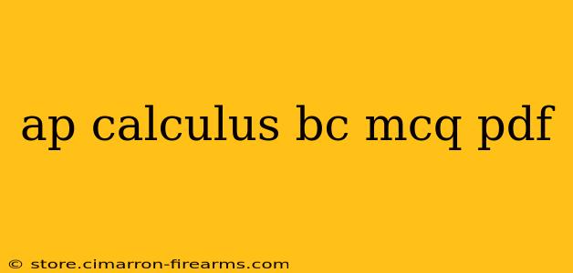 ap calculus bc mcq pdf