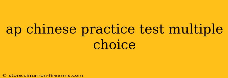 ap chinese practice test multiple choice