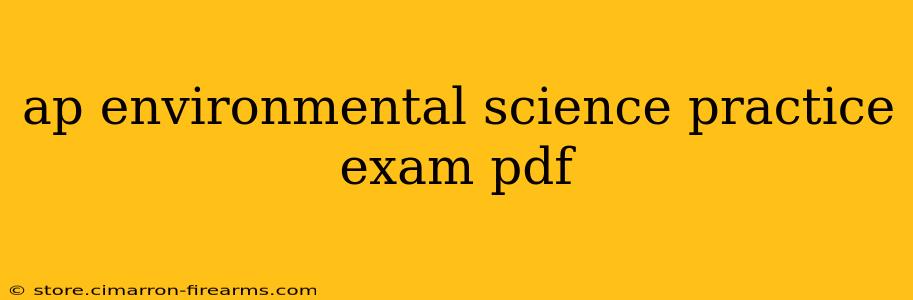 ap environmental science practice exam pdf