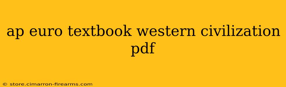 ap euro textbook western civilization pdf