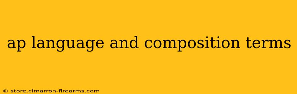 ap language and composition terms