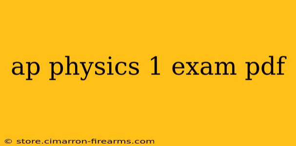 ap physics 1 exam pdf