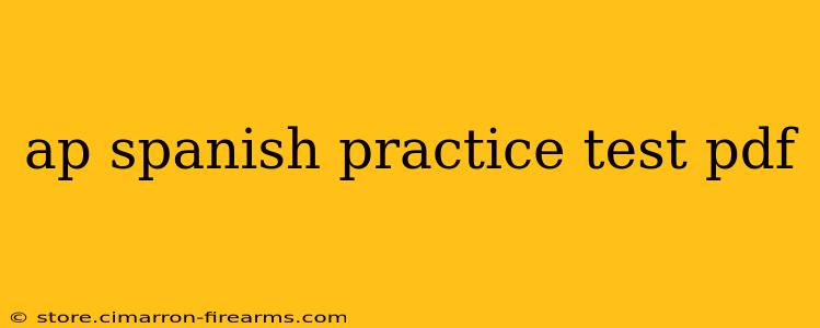 ap spanish practice test pdf