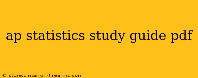 ap statistics study guide pdf