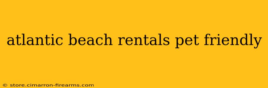 atlantic beach rentals pet friendly