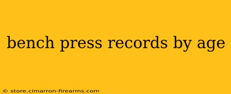 bench press records by age