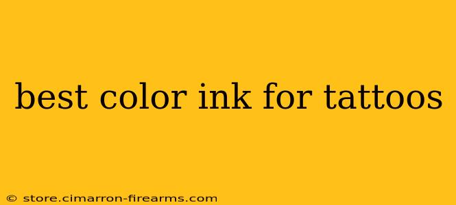 best color ink for tattoos