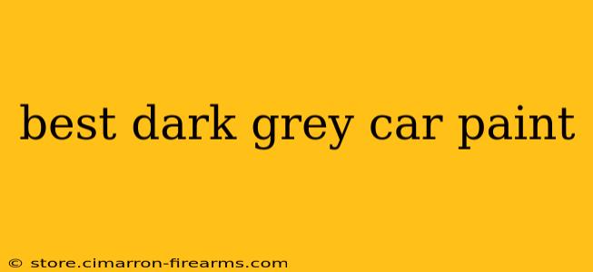 best dark grey car paint