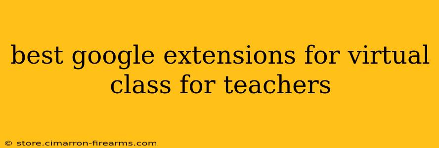 best google extensions for virtual class for teachers