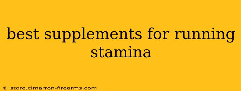 best supplements for running stamina