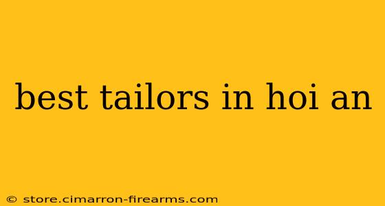 best tailors in hoi an