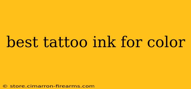 best tattoo ink for color