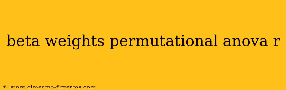 beta weights permutational anova r