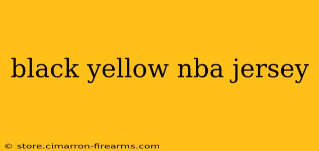 black yellow nba jersey