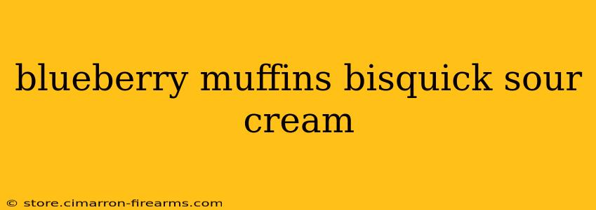 blueberry muffins bisquick sour cream