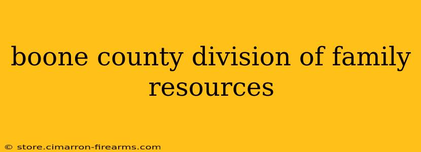 boone county division of family resources