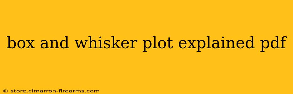 box and whisker plot explained pdf