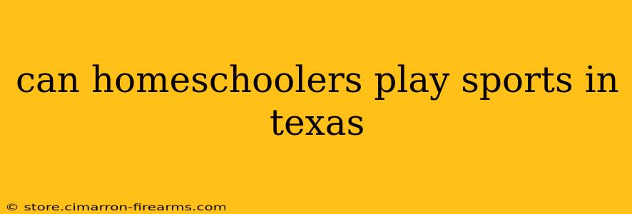 can homeschoolers play sports in texas