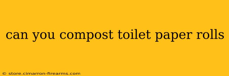 can you compost toilet paper rolls