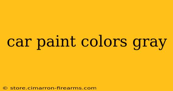 car paint colors gray