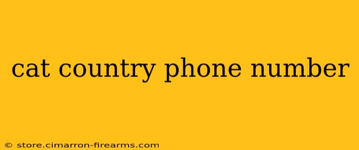 cat country phone number