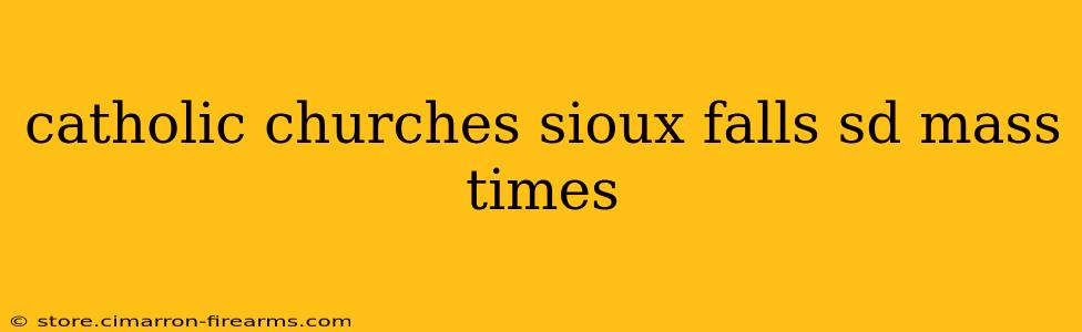 catholic churches sioux falls sd mass times