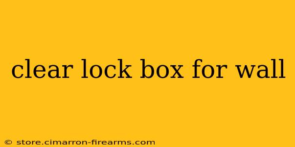 clear lock box for wall