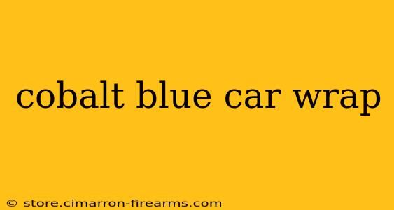 cobalt blue car wrap