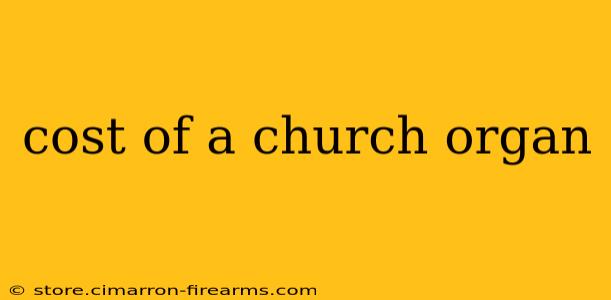 cost of a church organ