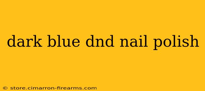 dark blue dnd nail polish