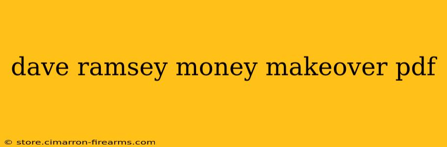 dave ramsey money makeover pdf