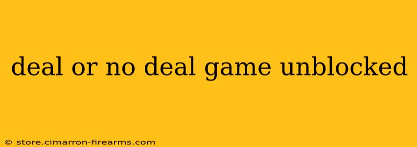 deal or no deal game unblocked