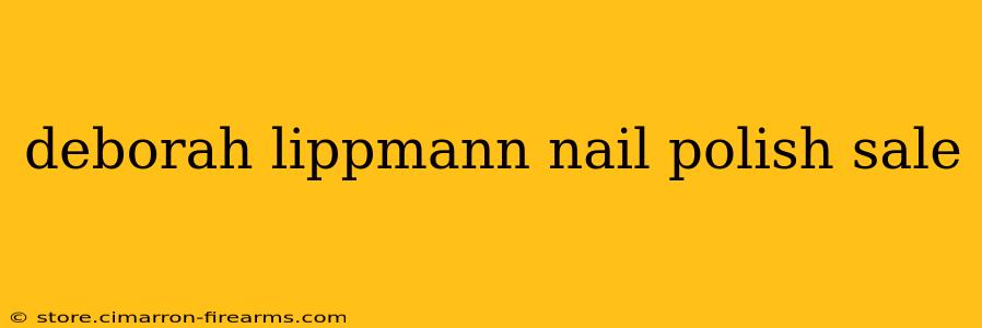 deborah lippmann nail polish sale