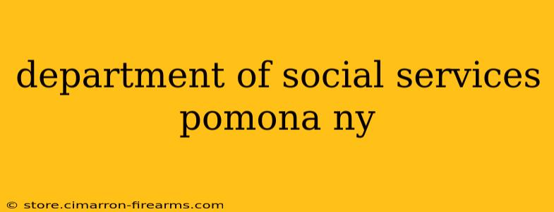 department of social services pomona ny