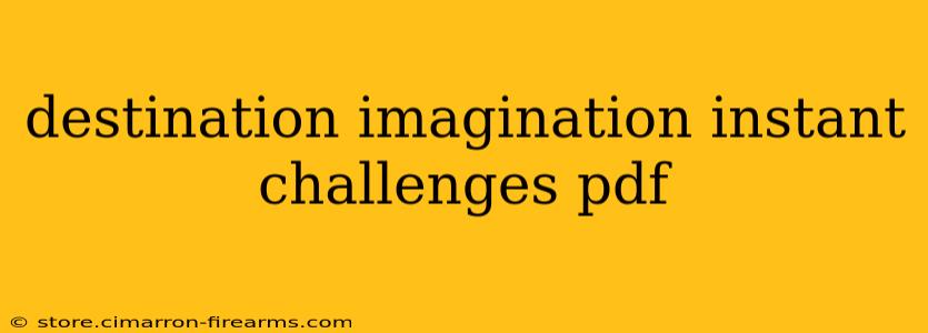 destination imagination instant challenges pdf