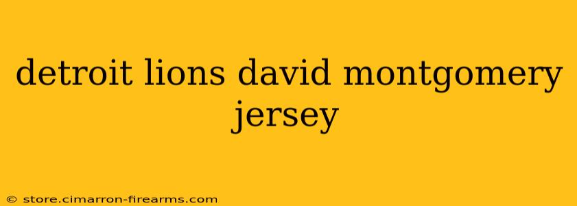 detroit lions david montgomery jersey