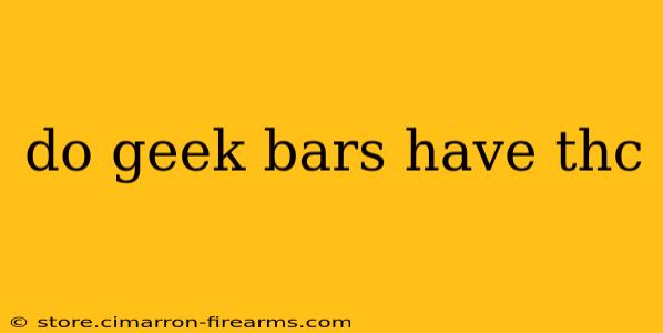 do geek bars have thc