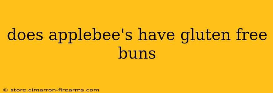 does applebee's have gluten free buns