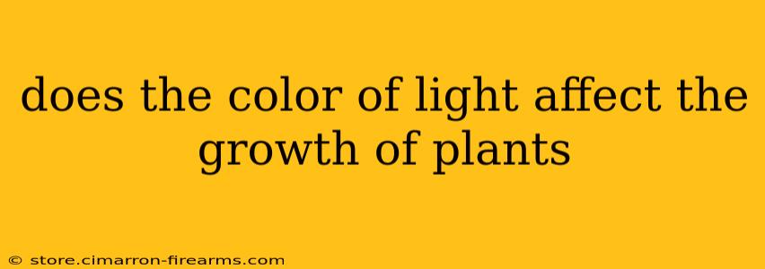 does the color of light affect the growth of plants