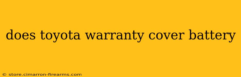 does toyota warranty cover battery