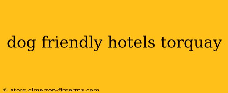 dog friendly hotels torquay