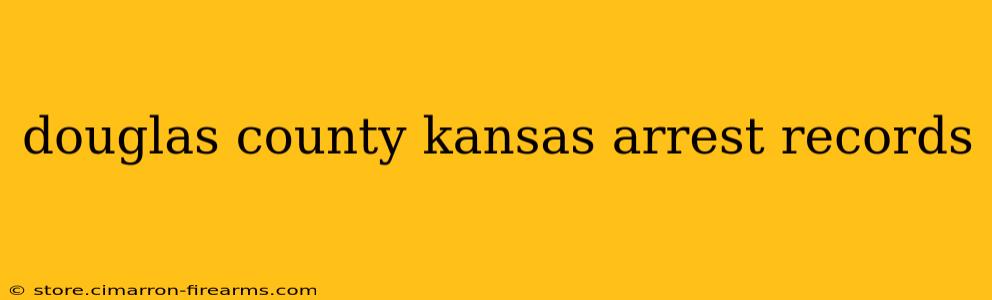 douglas county kansas arrest records