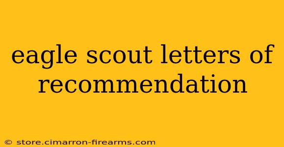 eagle scout letters of recommendation