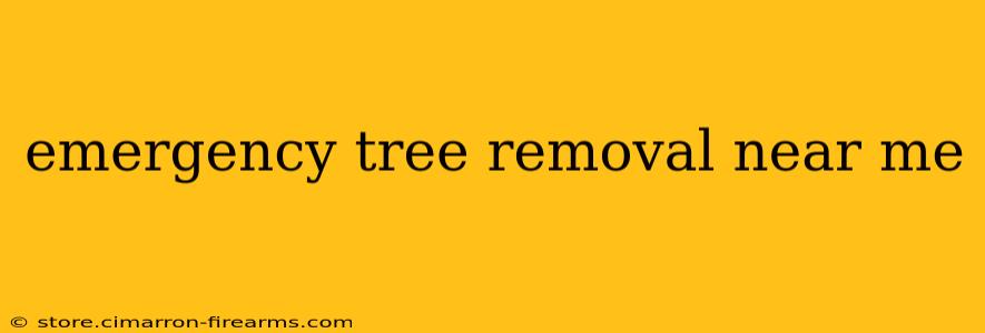 emergency tree removal near me